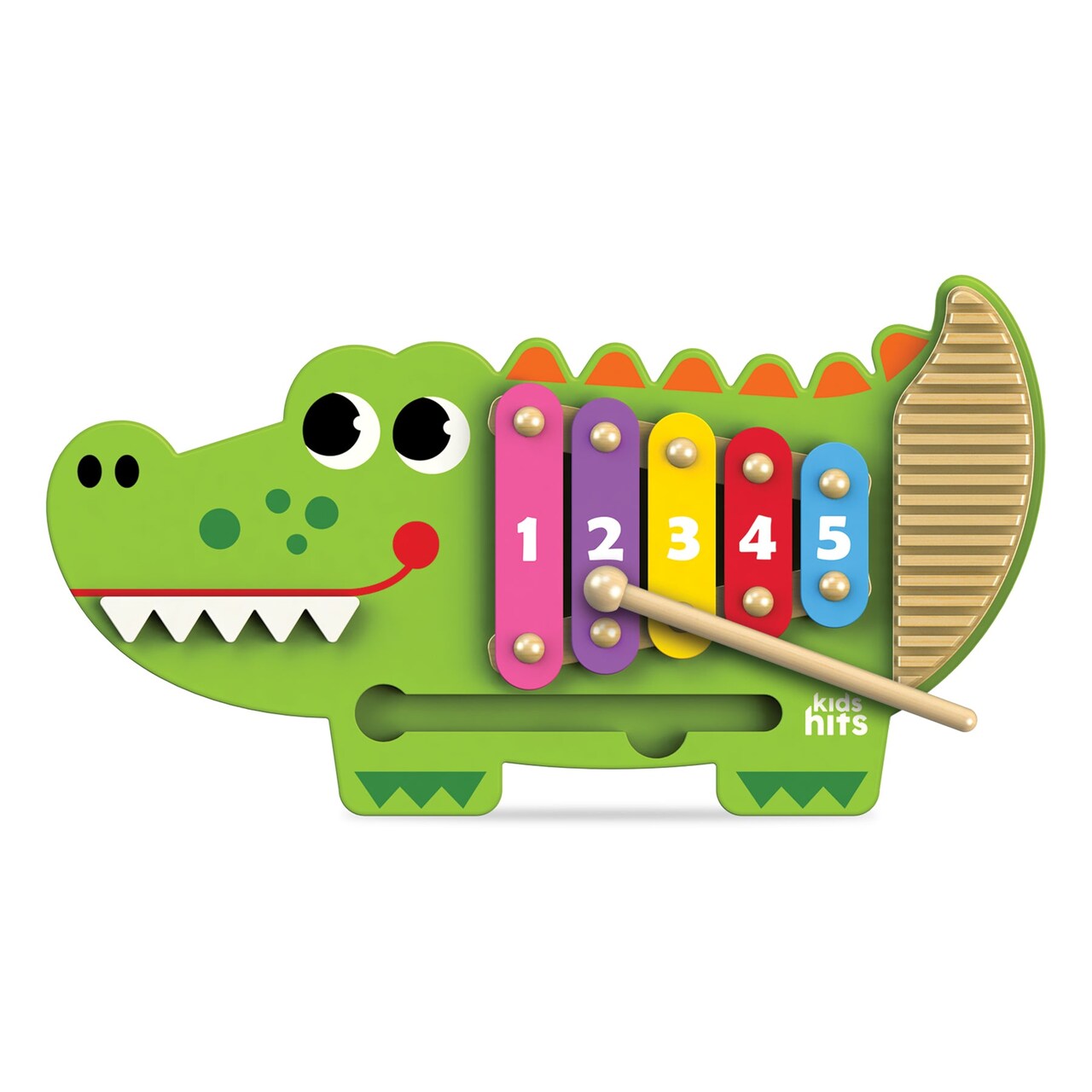 Kids Hits: Harmonize Playtime with the Wooden Croco Xylophone Adventure!